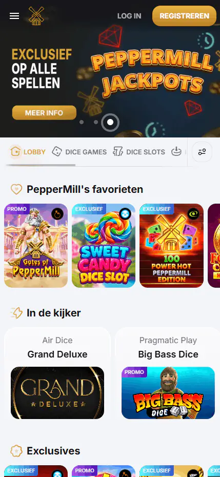 PepperMill Casino app