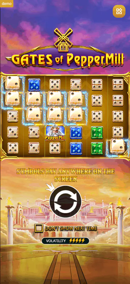 demospel bij PepperMill Casino 